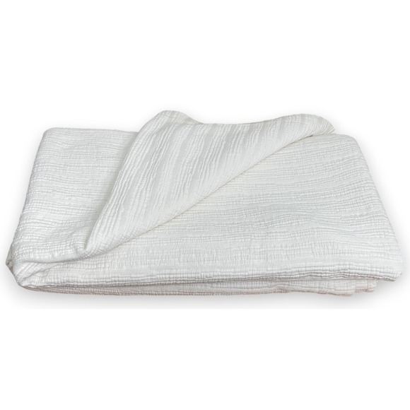 Pine Cone Hill Matelasse King Coverlet Quilt Bedspread White - Picture 2 of 5